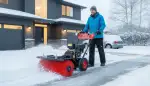 Schneeschieber mit Rädern und Motor: Effizient Räumen