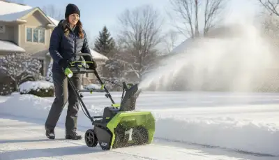 Einstufige Schneefräse: Leicht und Effizient