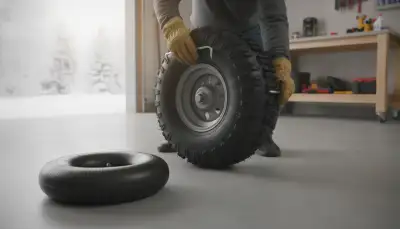 Schneefräsen Reifen wechseln: Anleitung