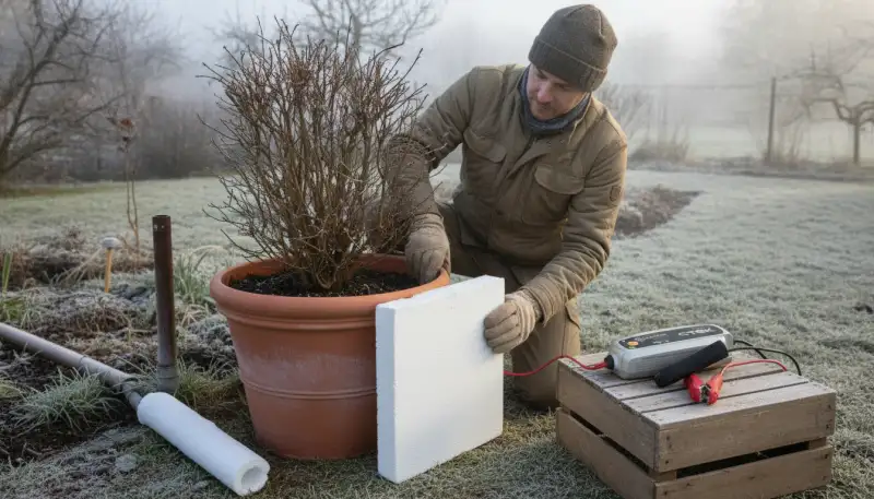 Effektiver Frostschutz mit Styroporabdeckungen