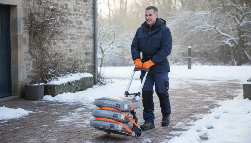 Effizient Streugut transportieren: Die Sackkarre