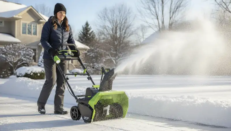 Einstufige Schneefräse: Leicht und Effizient