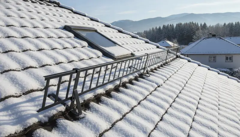 Schneefanggitter: Sichere Montage am Dach