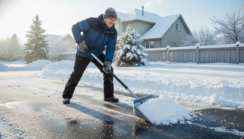 Schneeschaufel Metall Stahl: Robust räumen